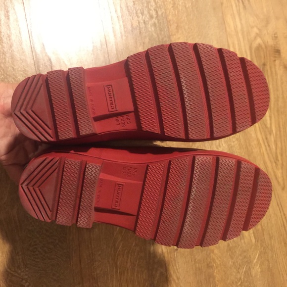 Hunter Original Patent Pac Boot Military Red Women - Picture 5 of 8